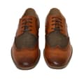 Miniatyrbillede 3 af 4: Goor Herre 4 Eye læder foret brogue Gibson sko