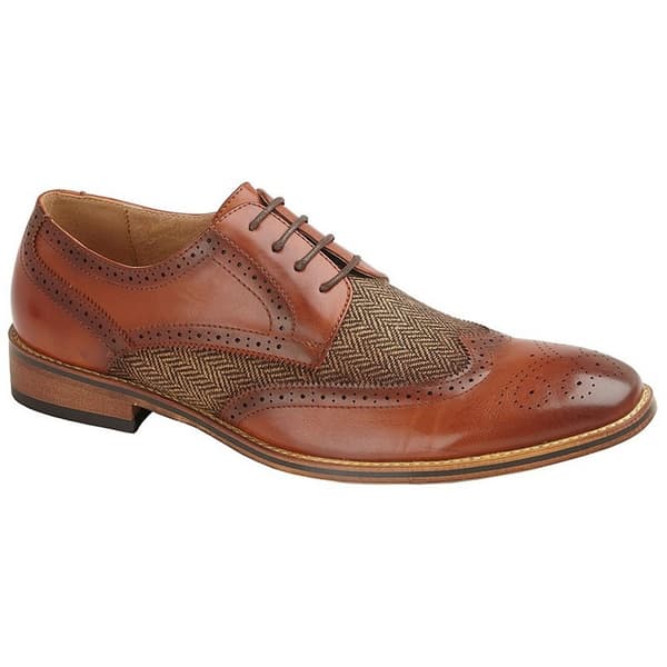 Goor Herre 4 Eye læder foret brogue Gibson sko