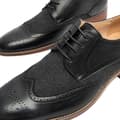 Miniatyrbillede 4 af 4: Goor Herre 4 Eye læder foret brogue Gibson sko