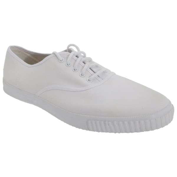 Dek Adults Unisex Lace Up White Canvas Gym Plimsolls White 10 UK
