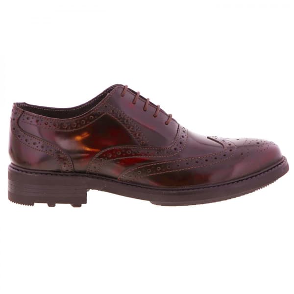 Roamers Mens 5 Eyelet Brogue Oxford Leather Shoes