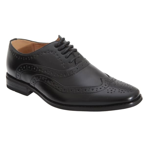 Goor Boys 5 Eye Brogue Oxford Shoes Black 3 UK