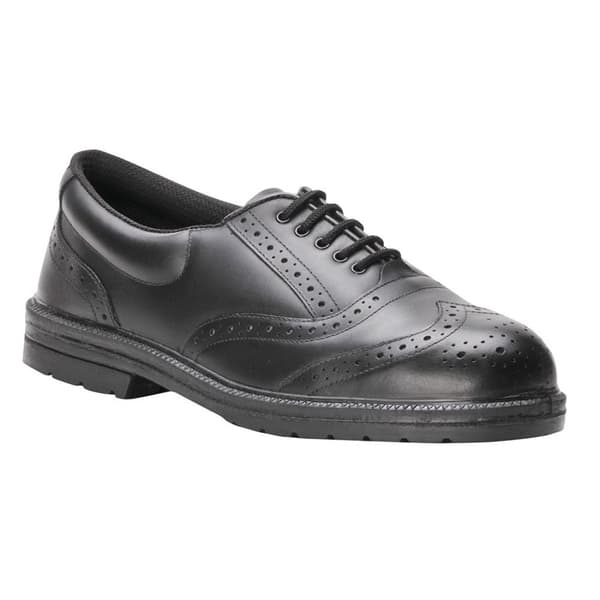 Portwest Mens Steelite Executive Leather Brogues Black 6 UK