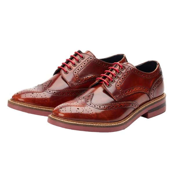 Base London Mens Woburn Hi Shine Brogues