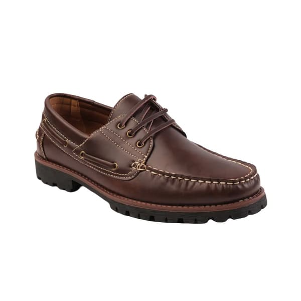 Where's That From Mens Isaac Chunky Boat Shoes Brown 6 UK