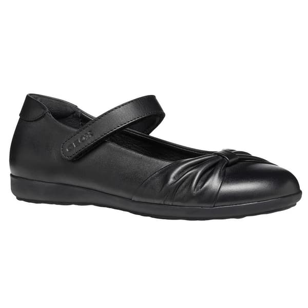 Geox Flickor J Iberide F läder skolskor Black 1 UK