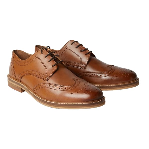 Debenhams Mens Leather Brogues Tan 10 UK