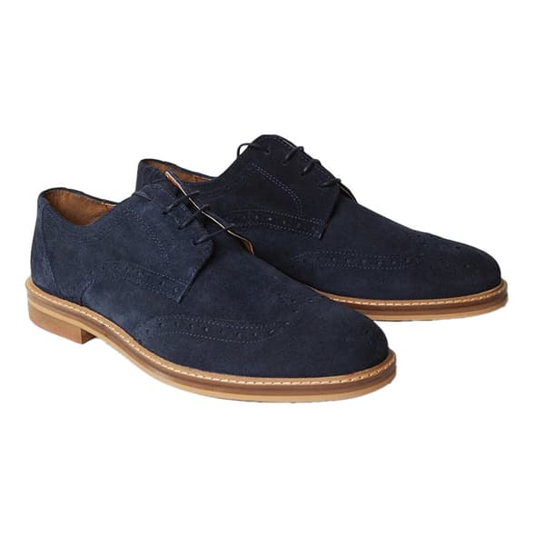 Maine Mens Suede Brogues Navy 11 UK