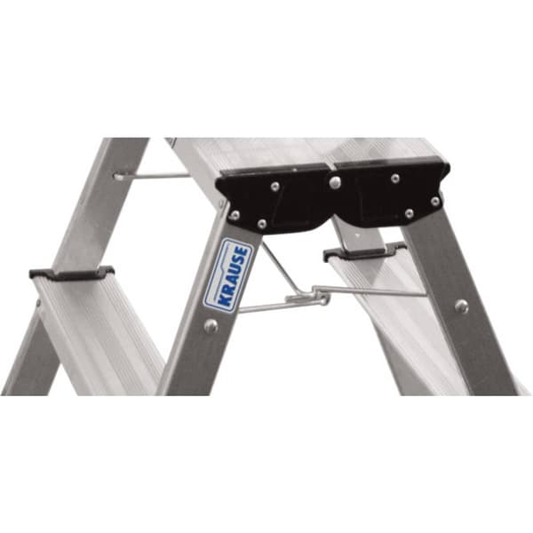 Dubbel trappstege i aluminium med hjul Krause (130068) Silver