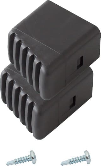 MONTO fod sort 33x20 mm (par)
