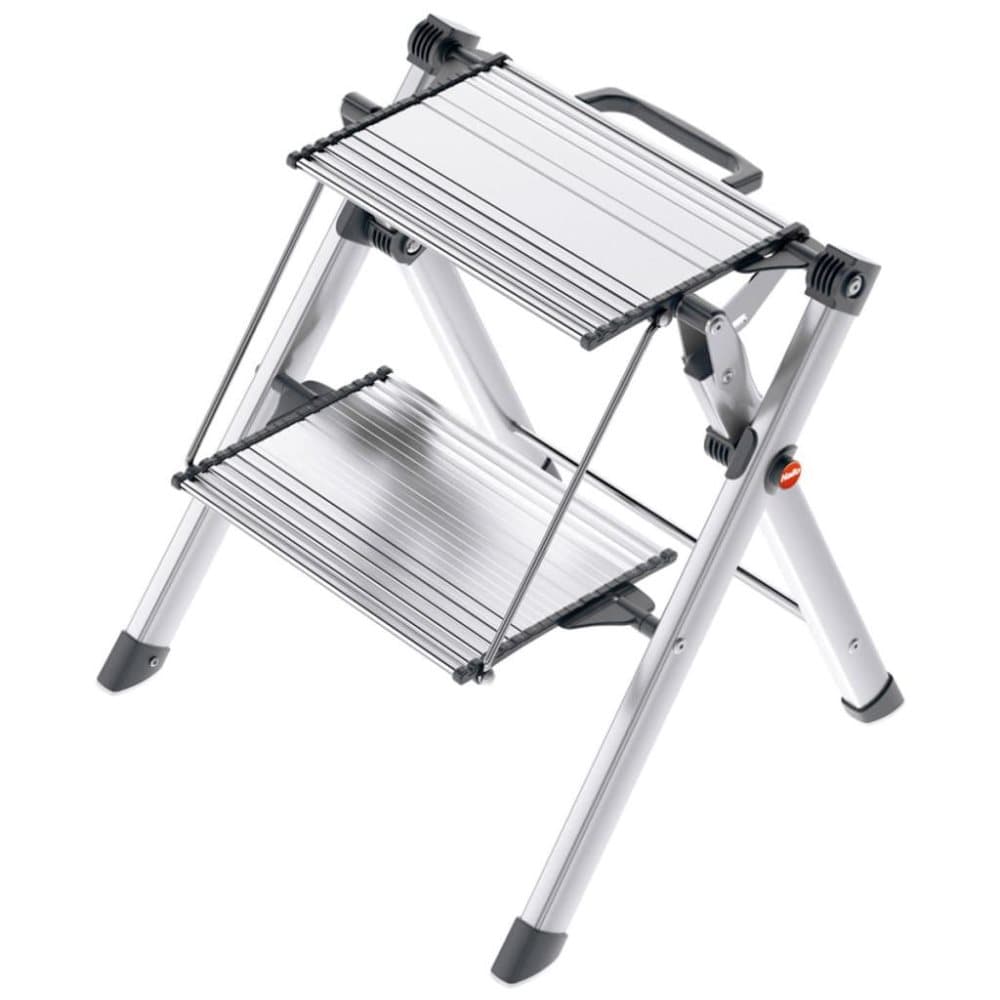 Hailo Gardintrapp med 2 trinn Mini Comfort 45 cm aluminium 4310-100