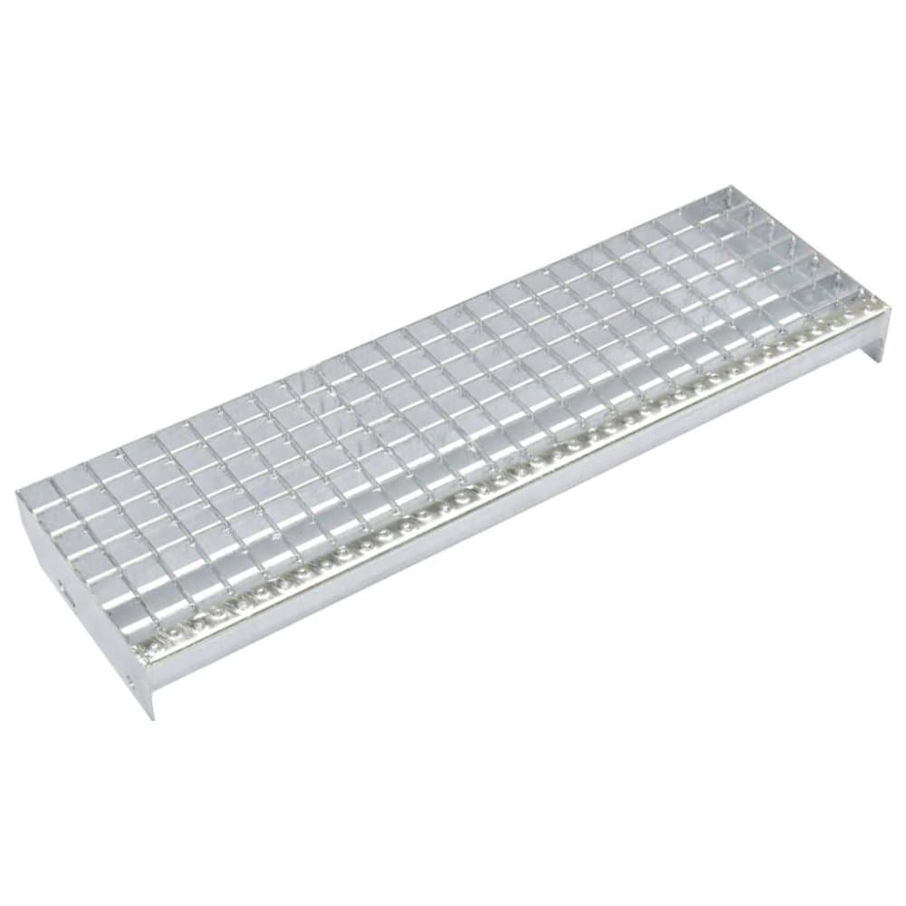 vidaXL Trappetrinn 4 stk press-låst galvanisert stål 900x240 mm
