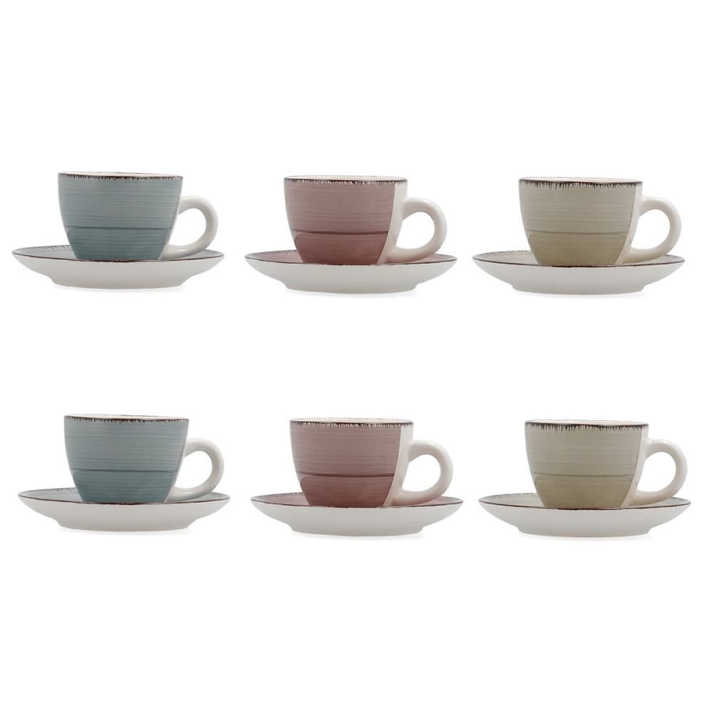 Set med kaffekoppar Quid Vita Morning 12 Delar (90 ml)