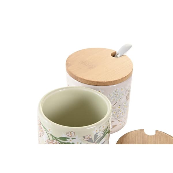 Sockerströare DKD Home Decor Bambu Dolomite (7,5 x 7,5 x 7,5 cm)