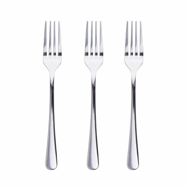 Set med dessertgafflar San Ignacio Natur SG7781 Rostfritt stål Silvrig Glans (3 antal)
