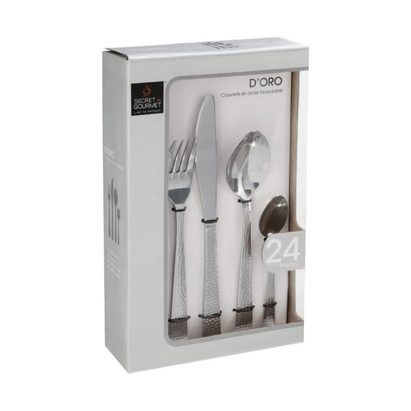 Ruokailuvälineet Secret de Gourmet D'ORO INOX 24 Kappaletta