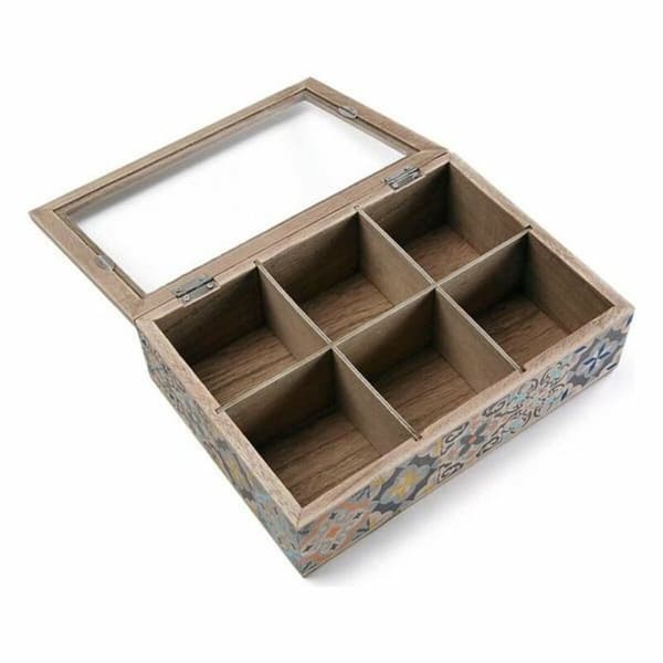 Æske til infusioner Versa Træ 17 x 7 x 24 cm