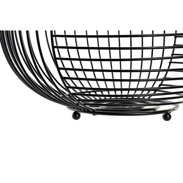 Frugtskål DKD Home Decor Sort Metal 28 x 28 x 12 cm