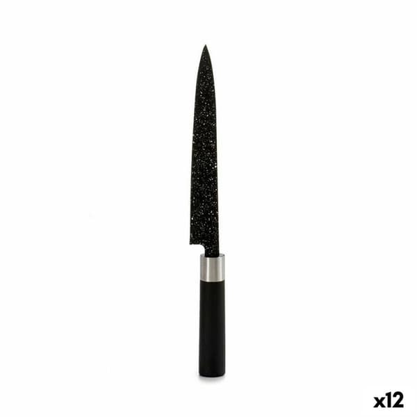 Kökskniv Kinvara KT11-5604M02 Svart Silvrig Rostfritt stål Plast 3,5 x 33,3 x 2,2 cm Marmor (12 antal)