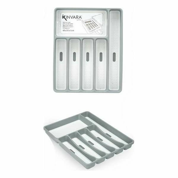 Besticks-sortering polypropen 32,5 x 4,5 x 40,5 cm (12 antal)