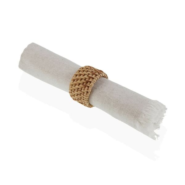 Servetthållare Versa Brun Rattan 5 x 3 x 5 cm