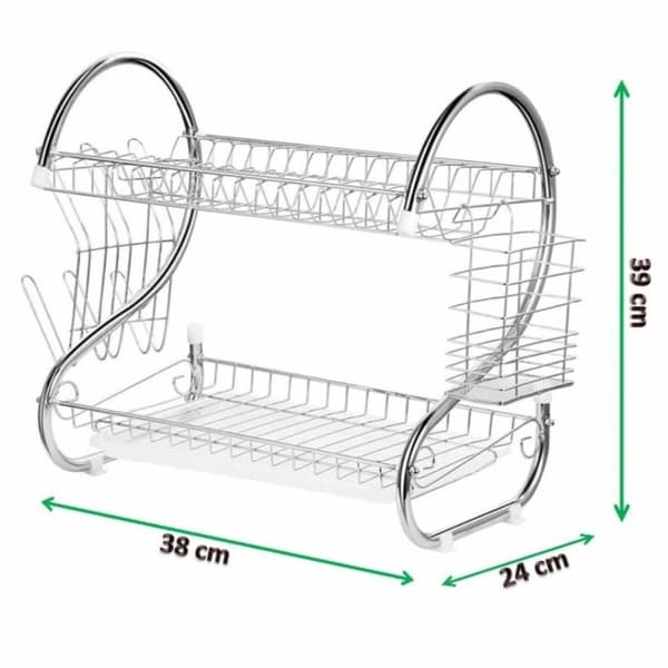 Kuivausteline tiskialtaaseen Feel Maestro MR-1025-38 38 x 24 x 39 cm Hopeinen