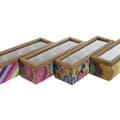 Miniatyrbillede 2 af 4: Æske til infusioner DKD Home Decor Hvid Multifarvet Træ MDF (4 enheder)