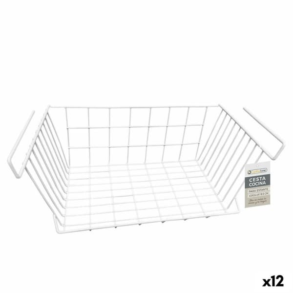 Køkkenstativ Confortime Hvid 43 x 24,4 x 18,5 cm (12 enheder)