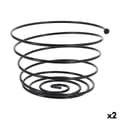 Miniatyrbillede 1 af 2: Frugtskål Viejo Valle Sort Spiral Ø 26 x 17 cm (2 enheder)
