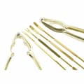 Miniatyrbild 3 av 4: Seafood Set DKD Home Decor Gyllene Rostfritt stål 8 Delar 3 x 3 x 15 cm
