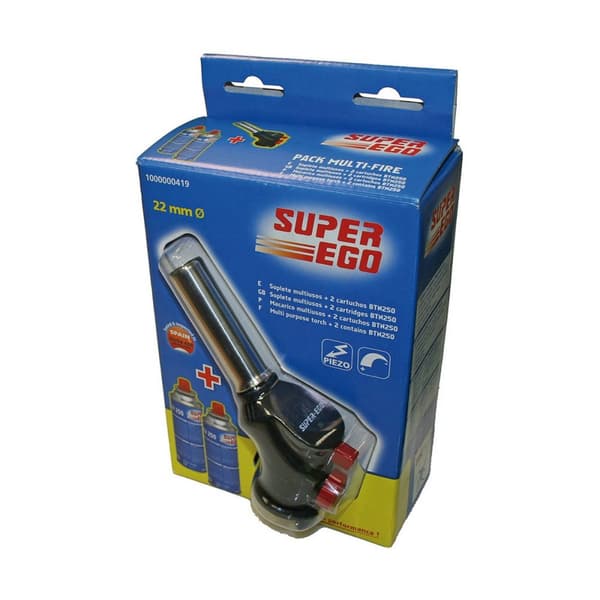 Keittiön puhalluslampulla telineellä Super Ego Musta Ø 22 cm