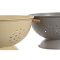 Pikkukuva 3 / 3: Kuivain Home ESPRIT Beige Harmaa Bambu Ruostumaton teräs 30 x 24,5 x 14 cm (2 osaa)