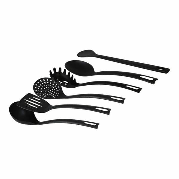 Sæt med Køkkenredskaber Quttin Quttin Sort (6 Dele) (8 enheder) (6 pcs)