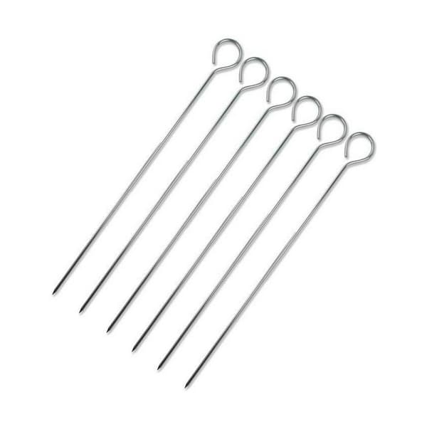 Sæt med grillspyd Wooow Metal 6 Dele 20 cm (36 Enheder)
