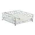 Miniatyrbild 3 av 3: Servetthållare DKD Home Decor Marguerite Silvrig Metall Plast 18 x 19 x 6 cm