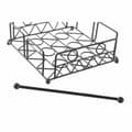 Miniatyrbild 3 av 3: Servetthållare DKD Home Decor Geometrisk Svart Metall 18 x 18 x 7 cm