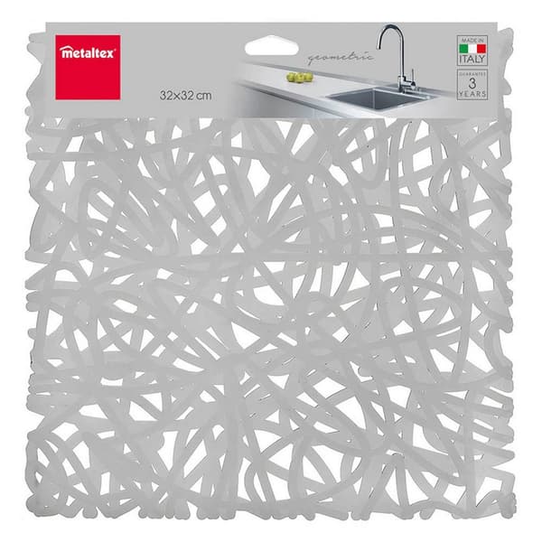Afdrypningssstativ til køkkenvask Metaltex PVC Geometri Multifarvet 32 x 32 cm