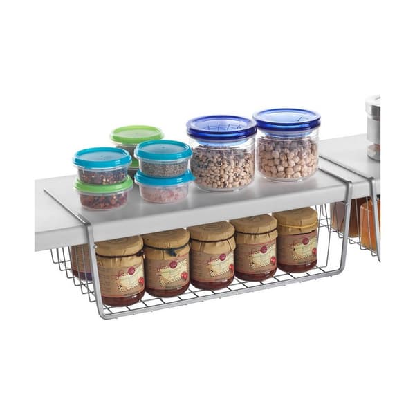Organizer til køkkenskab Metaltex Kanguro 40 x 26 x 14 cm Hvid Grå
