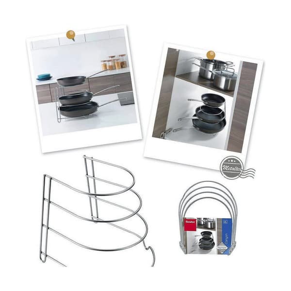 Stegepandeholder Metaltex Canyon Metal (23 x 27 x 23 cm)