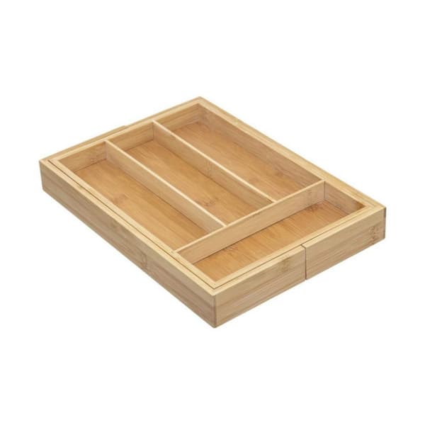 Ruokailuvälinejärjestelijä 5five Simply Smart Ruskea Luonnollinen Puu Bambu 34 x 25 x 4,5 cm