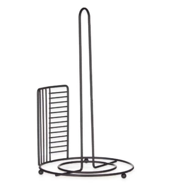 Køkkenrulleholder Kinvara W7728-3P Sort Metal 18,5 x 31,5 x 18,5 cm (6 enheder)
