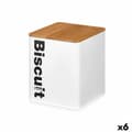 Miniatyrbillede 1 af 2: Kiks og kage kasse Kinvara W5003BM Hvid Metal 13,7 x 16,5 x 14 cm (6 enheder)
