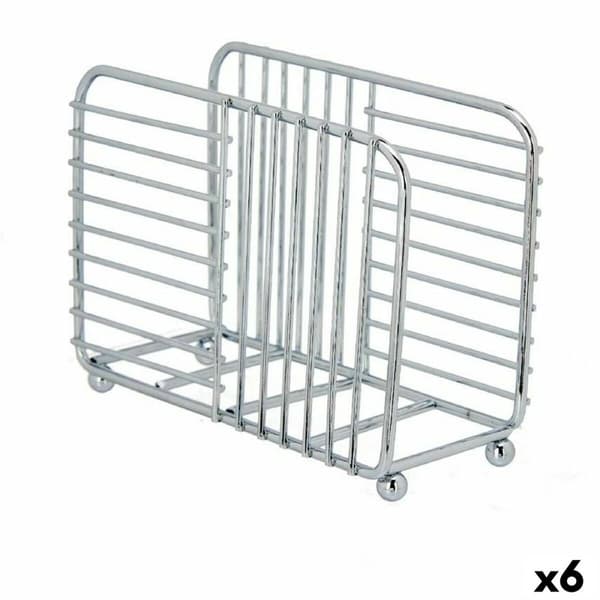 Servietholder Kinvara CN-W7728-4 CHROME Sølvfarvet Metal 14,5 x 11,5 x 6,5 cm (6 enheder)