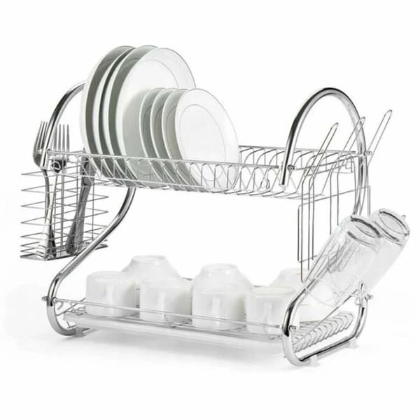 Kuivausteline tiskialtaaseen Feel Maestro MR-1025-43 43 x 24 x 39 cm Hopeinen