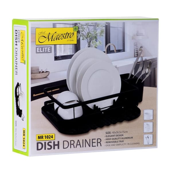 Kuivausteline tiskialtaaseen Feel Maestro MR-1024 36,5 x 40 x 15 cm Musta