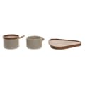 Miniatyrbild 2 av 4: Sockerströare DKD Home Decor 19,5 x 18,5 x 7 cm Beige Brun Gummiträ 4 Delar