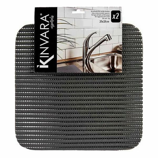 Halkfri matta Kinvara SJ-A106 Vit Plast 32 x 32 cm Set 2 Delar (24 antal)