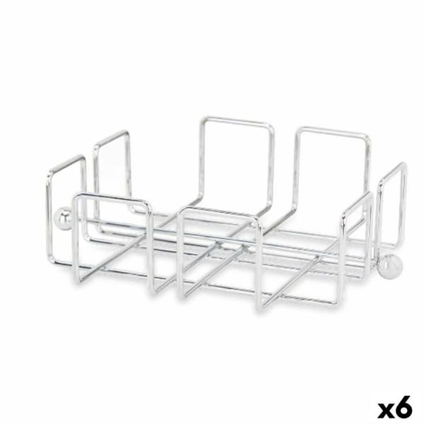 Servetthållare Kinvara W3683A-1-350G Silvrig Metall 19,3 x 6,5 x 19,3 cm (6 antal)