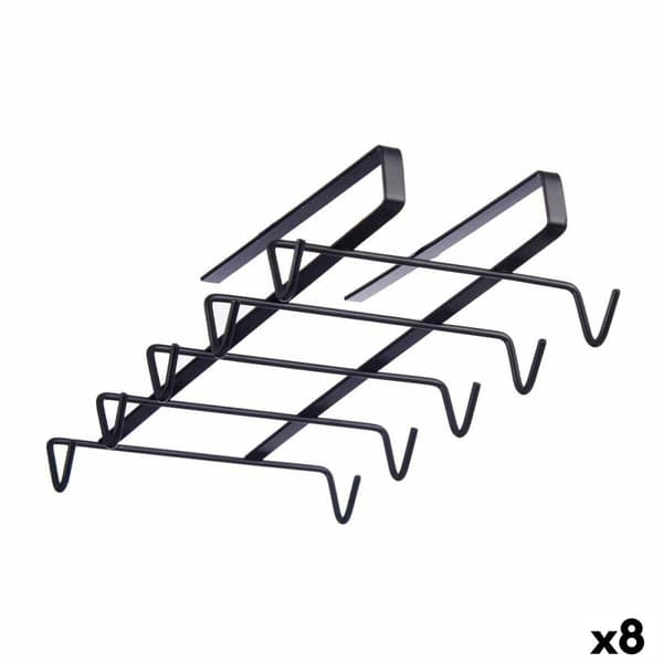 Mugghängare Kinvara W3924P-1 PDQ Svart Järn 16 x 7 x 28,5 cm (8 antal)