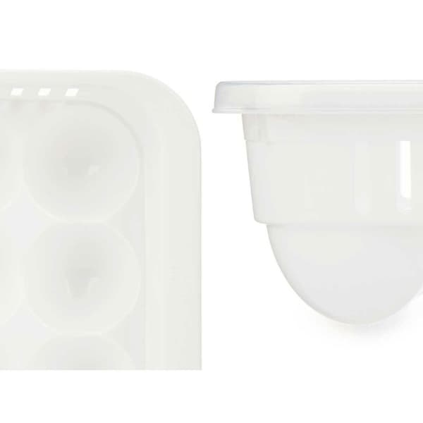 Äggkopp Kinvara 02 1067 Vit Transparent Plast 17,5 x 7 x 28,5 cm (12 antal)